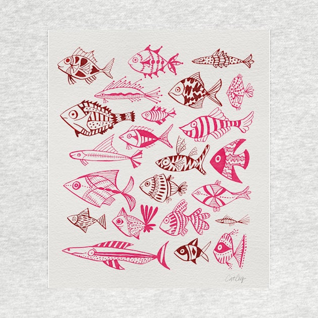 fish inkings pink gold by CatCoq